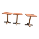 set of 4 wooden bar tables