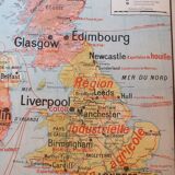 School map Vidal-Lablache No. 28 British Isles