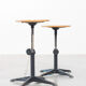 Friso Kramer two cirkel Ahrend swivel stools, 1960s