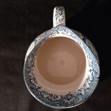 Toilet service, broc and earthenware basin longwy "rocaille xixe"