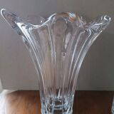 French crystal vase from Vannes stamped