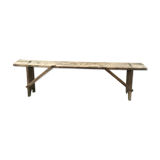 Old bleached oak bench
