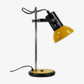 Lampe de bureau jaune et noire