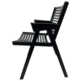 Chaise pliante slovène Rex Plywood pour Stol années 1950 en noir