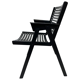 Chaise pliante slovène Rex Plywood pour Stol années 1950 en noir