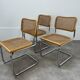 3 chaises Cesca B32 par Marcel Breuer