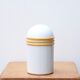 White and yellow ceramic box, 80s