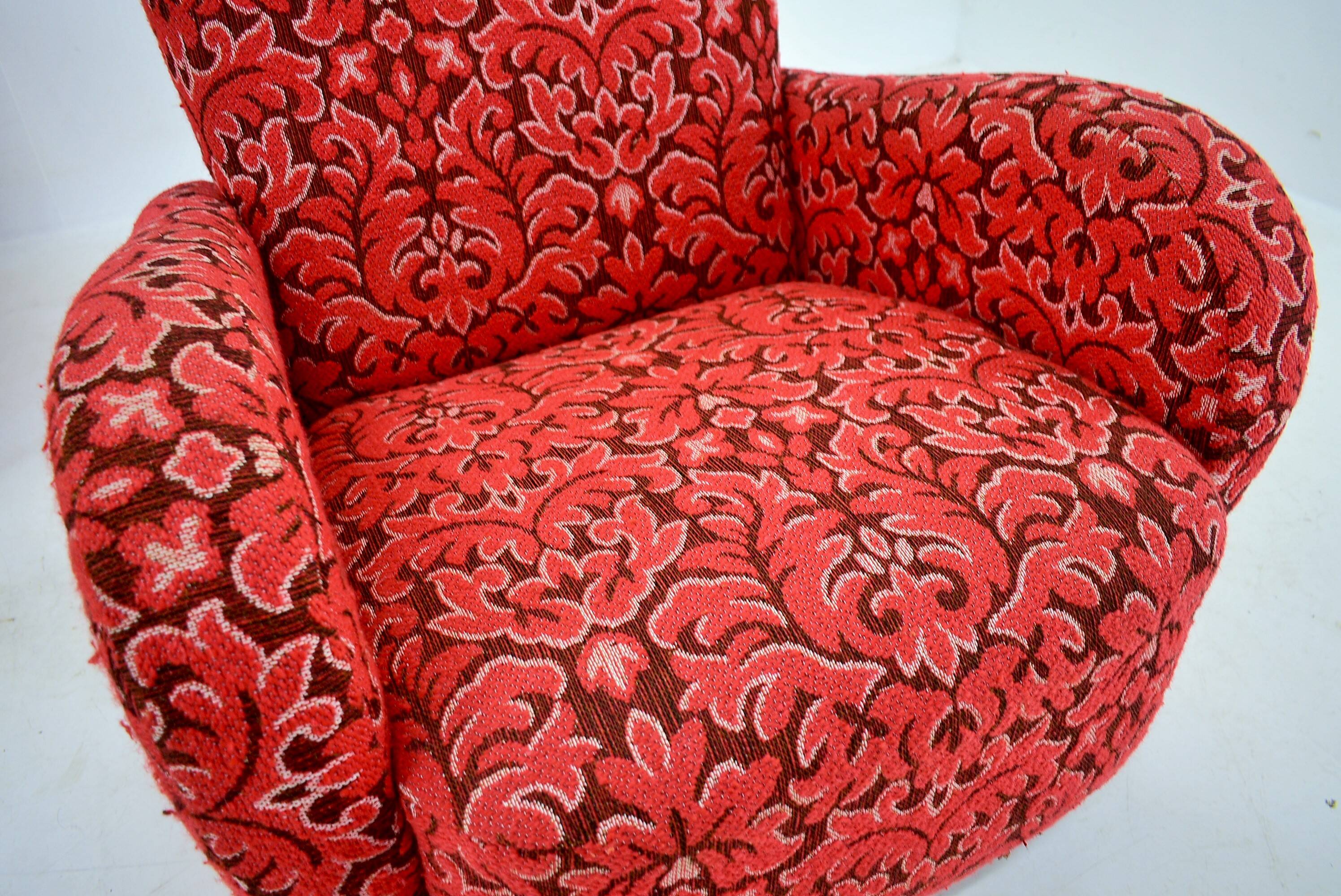 Set of Two Rare Art Deco Armchairs , Czechoslovakia, 1949s