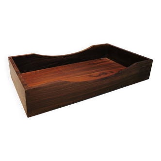 Letter or serving tray in solid rosewood, Danish design 1960s.