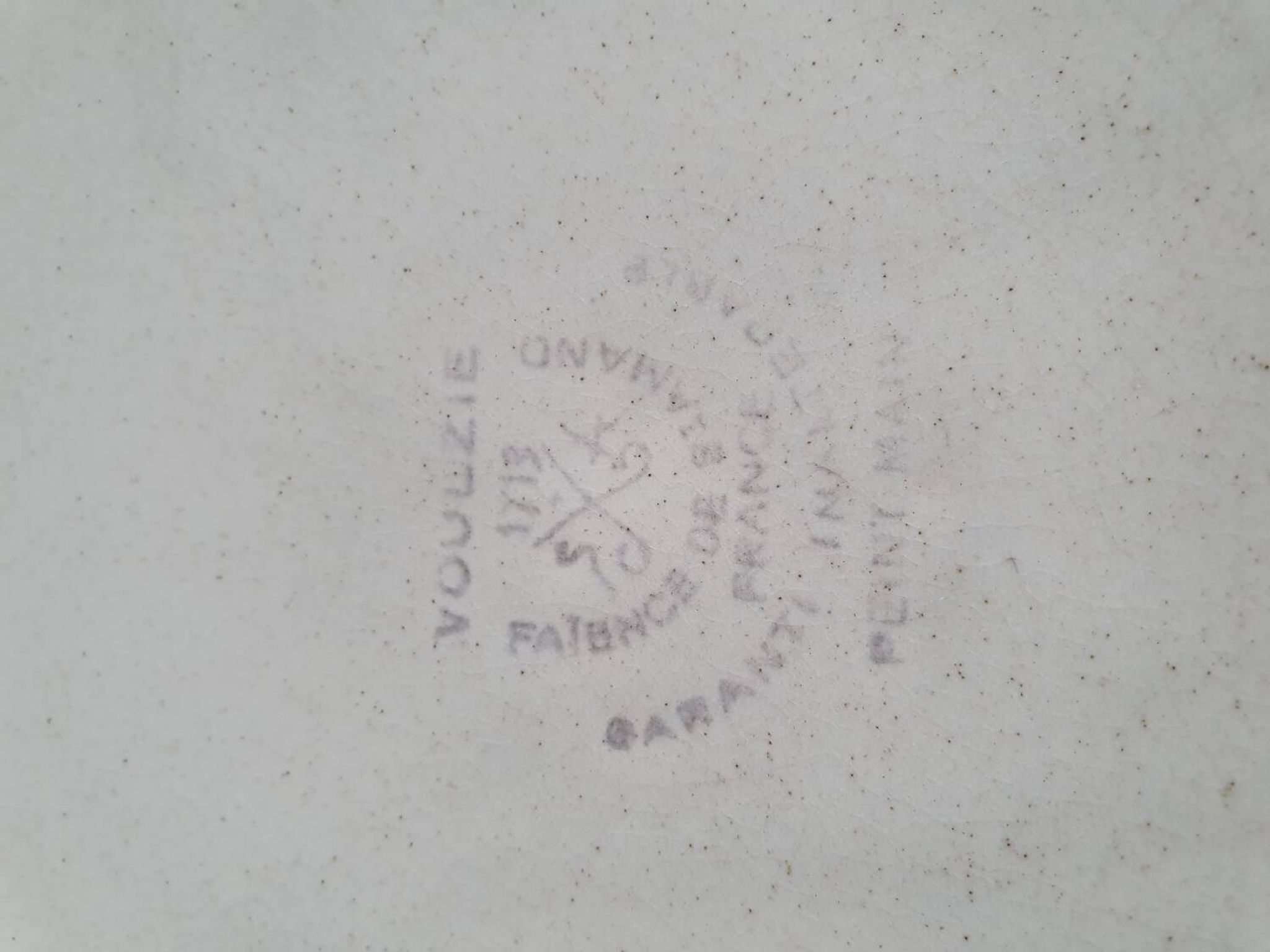 Plat à tarte en céramique St Amand