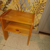 Bedside tables in solid wood pine color varnished honey