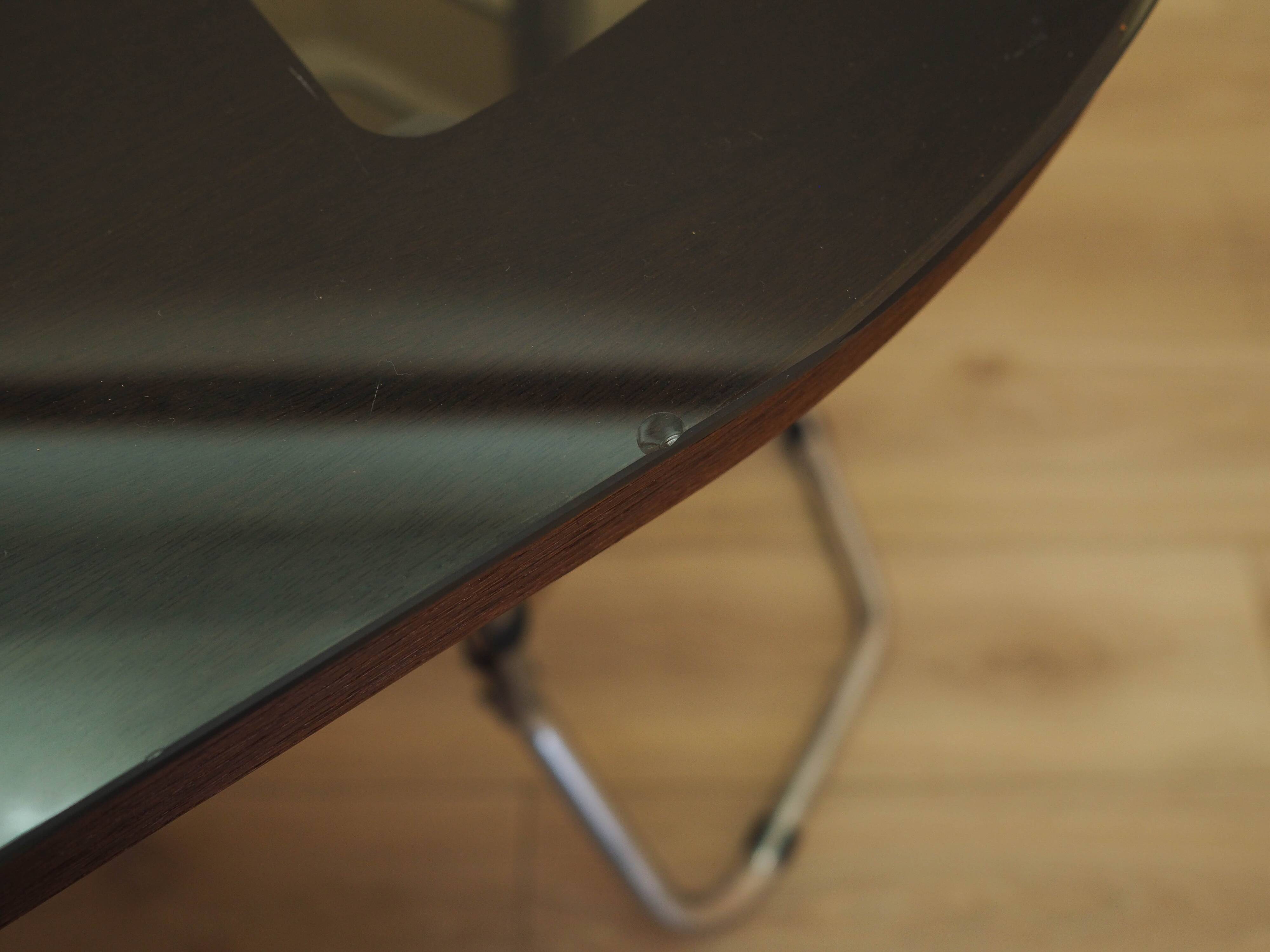 Mahogany desk, Italian design, 1980s, made in Italy
