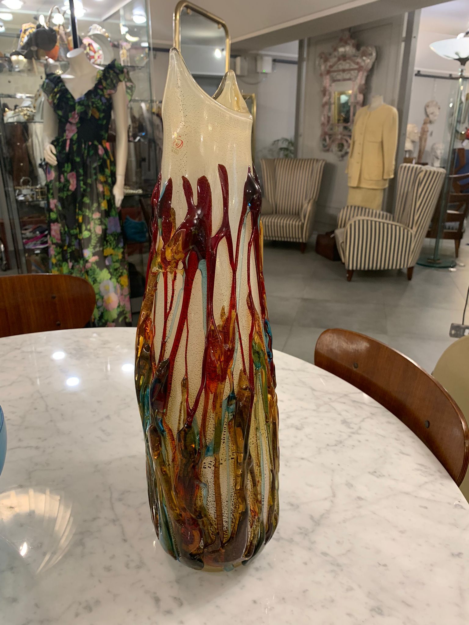 Murano glass sculpture vase Sergio Costantini