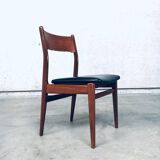 Mid-Century Scandinavian Modern Teak Dining Chairs, Set of 4