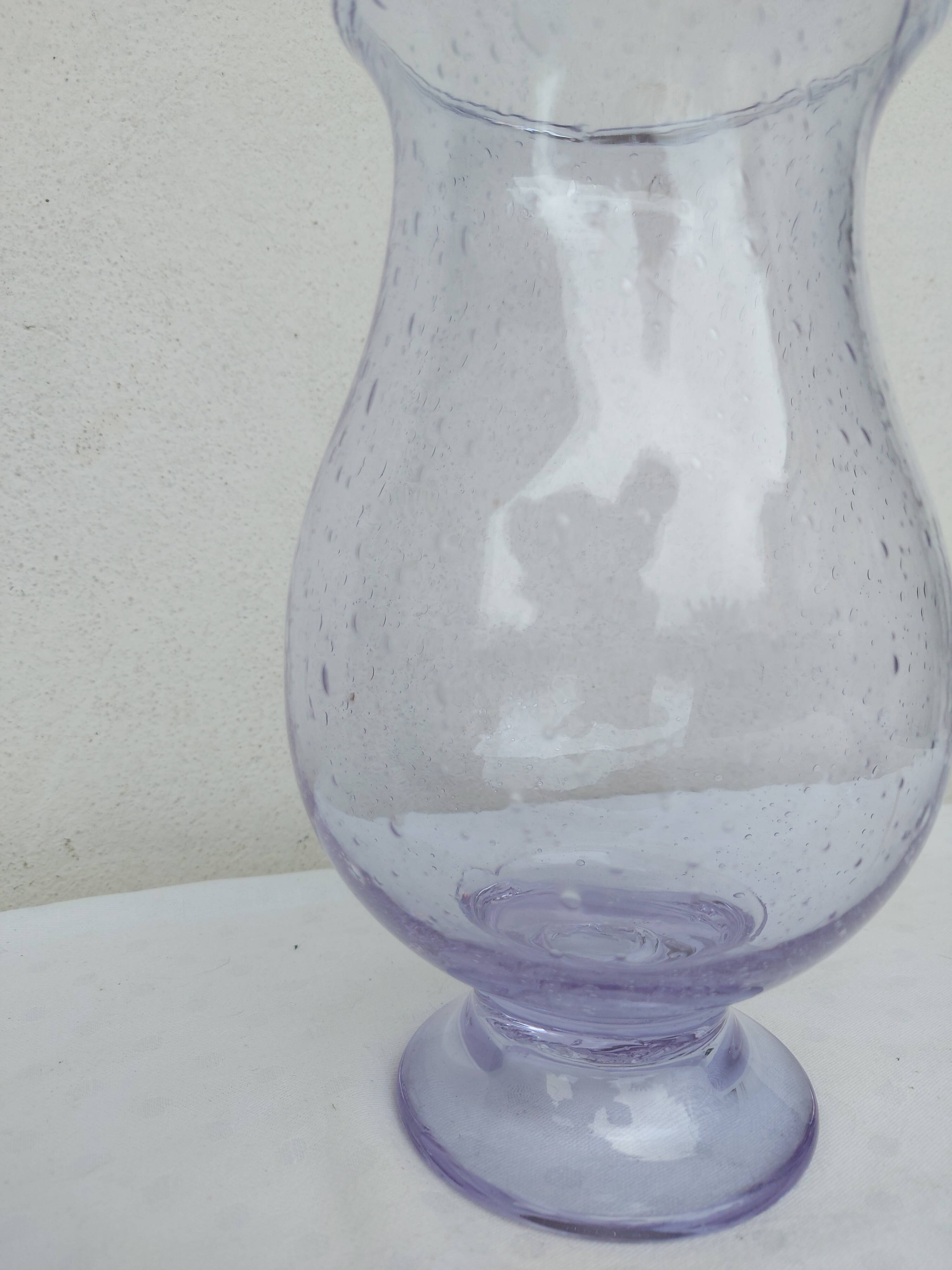 Large vase, photophore Biot ( purple )