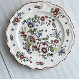 Plate - presentation dish with floral motifs, Rouen.