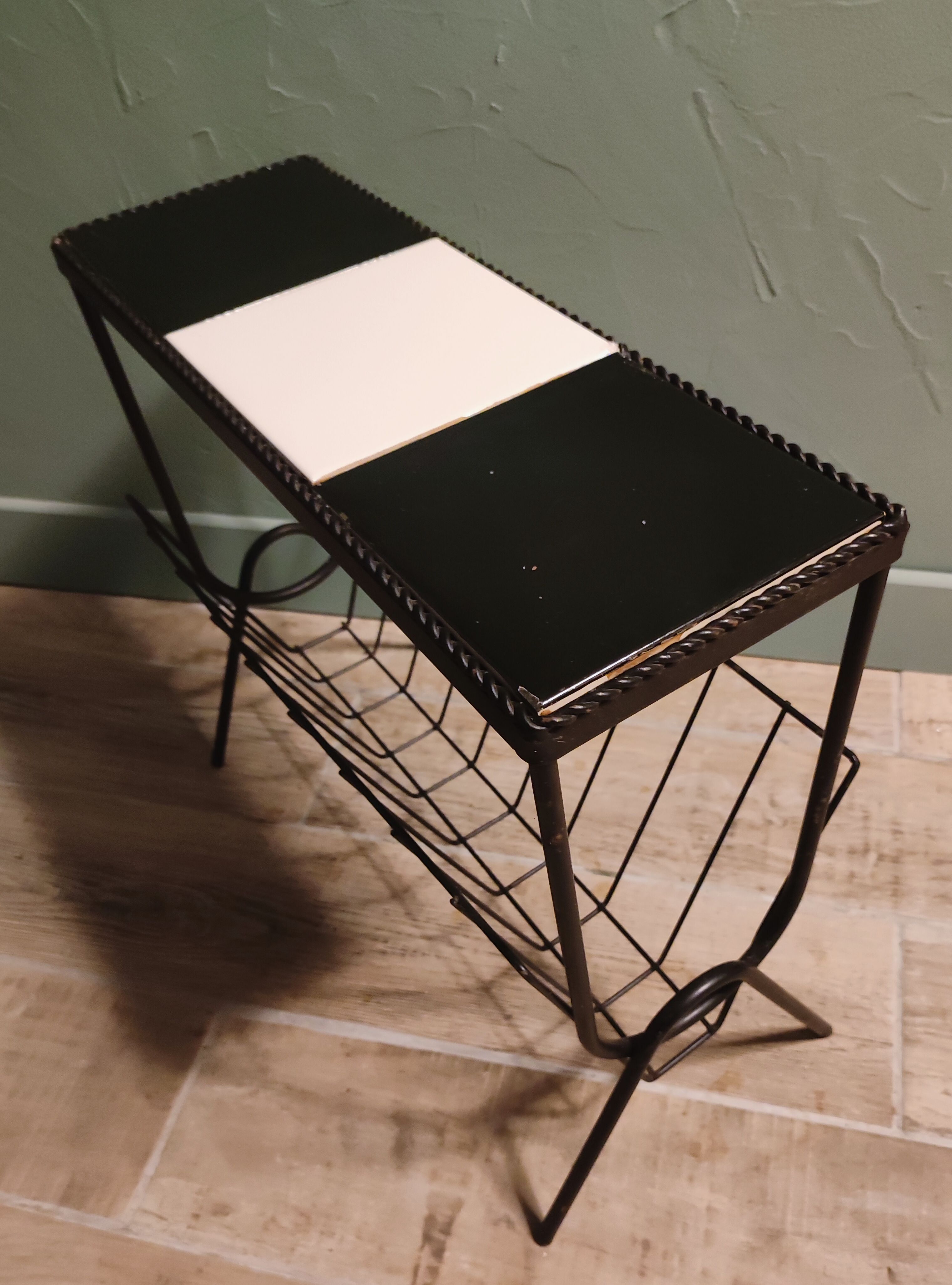 Door reviews side table end of sofa steel ceramic modernist vintage
