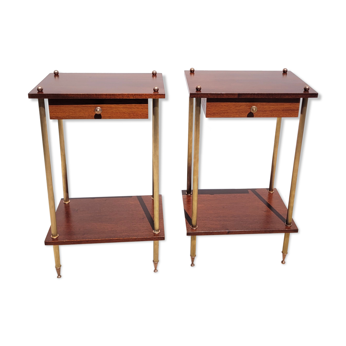Pair bedside tables 1950
