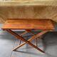 Rectangular wooden coffee table