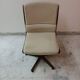 Vintage swivel wooden office chair from the 70s