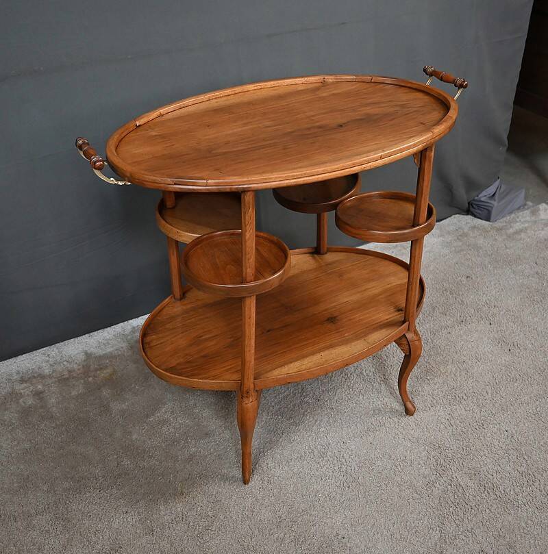 Walnut Salon Dessert Table - Early 20th Century