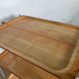Vintage 1960s folding bar trolley on wheels