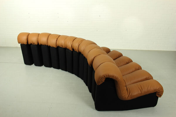 Canapé DS-600 « Non Stop » d'Eleonore Peduzzi Riva pour De Sede, composé de 12 éléments, Suisse, années 1970