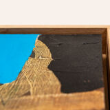 Composition, Acrylic on wooden plate. 16 x 22cm