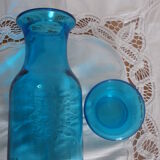 Large turquoise bottle lift 70's.