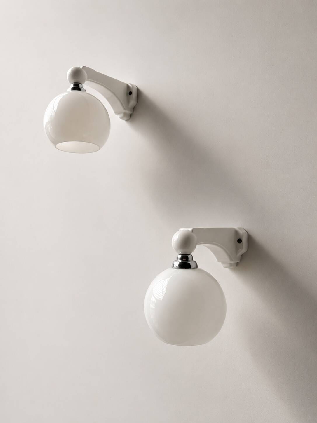 Art Deco porcelain wall lights