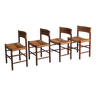 Set of 4 Dordogne chairs by Sentou, France, 1950s
