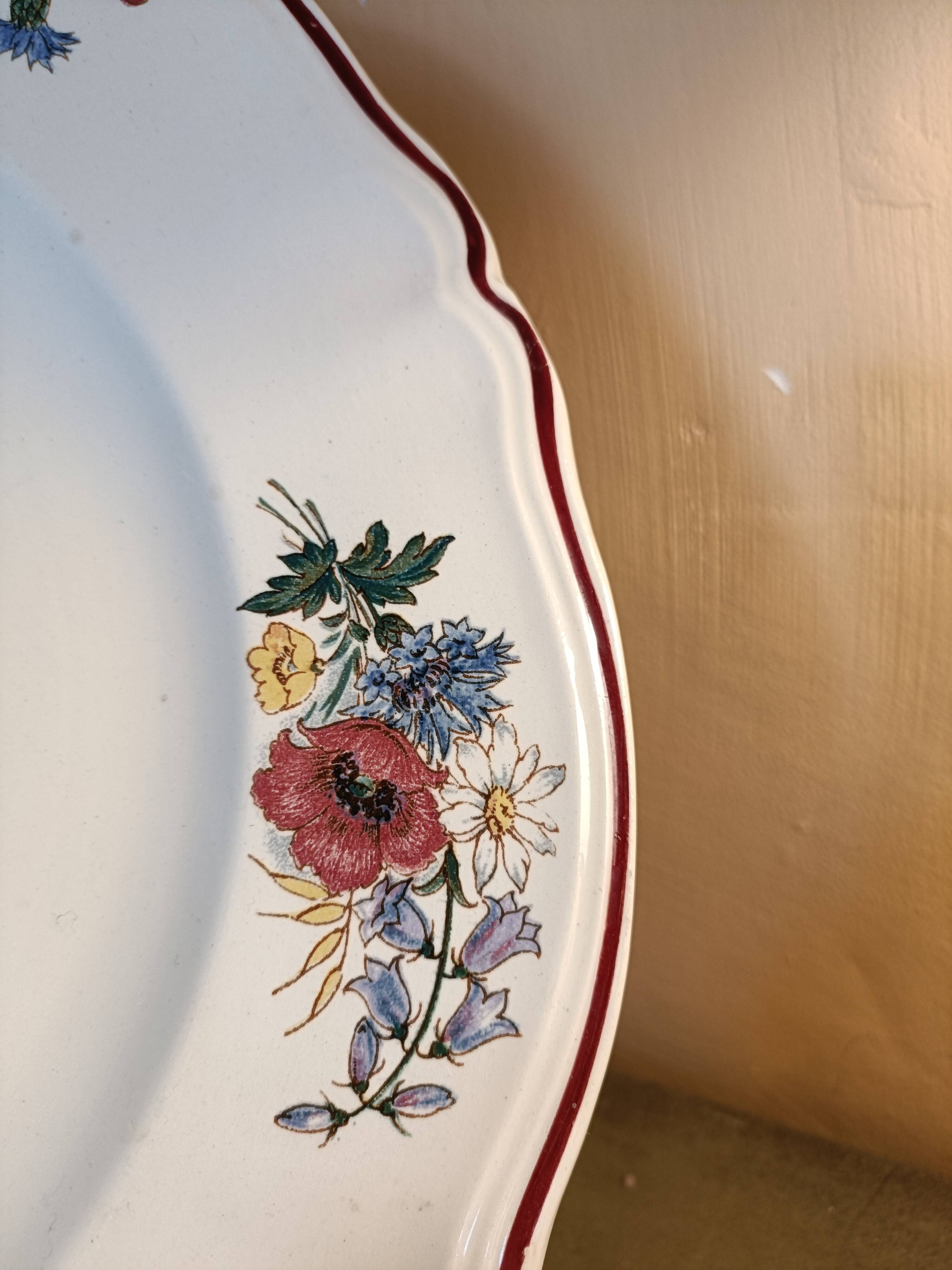 Large dish Sarreguemines model Agreste
