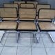 Suite of 8 chairs Cesca B32 by Marcel Breuer vintage 04/92