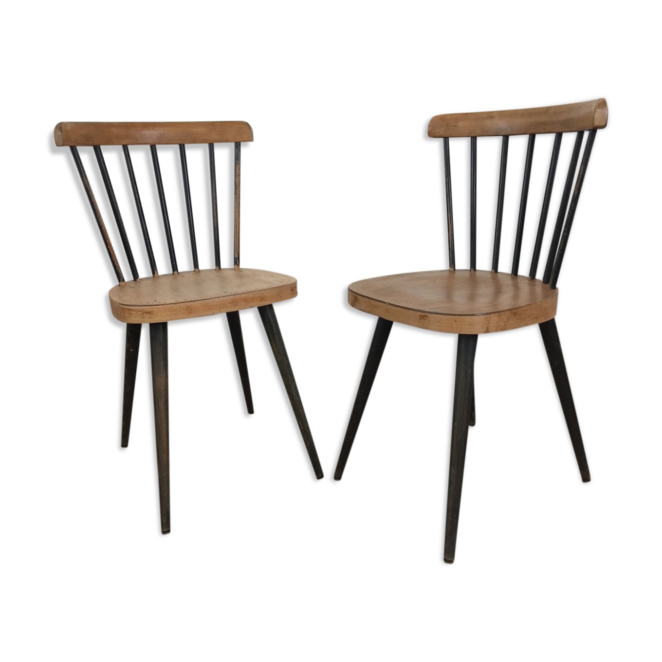 Pair of  bistro Baumann chairs