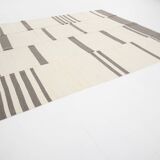 7x9 Grey & Beige Anatolian Flatweave Kilim Rug, 225x276 Cm