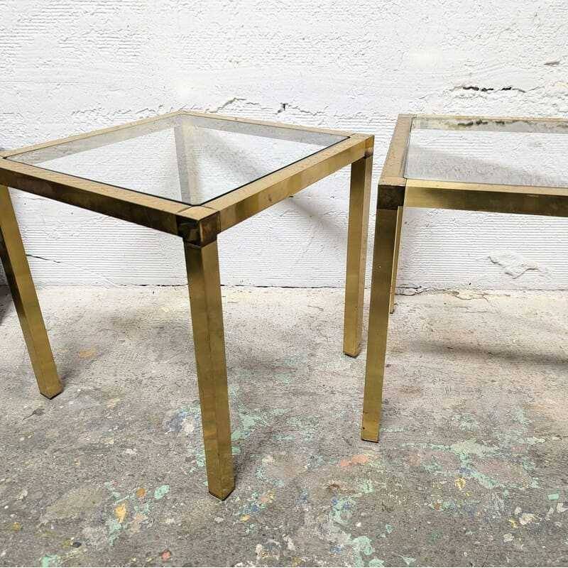 Gold side table