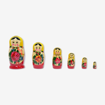 Vintage Russian Matryoshka wooden dolls