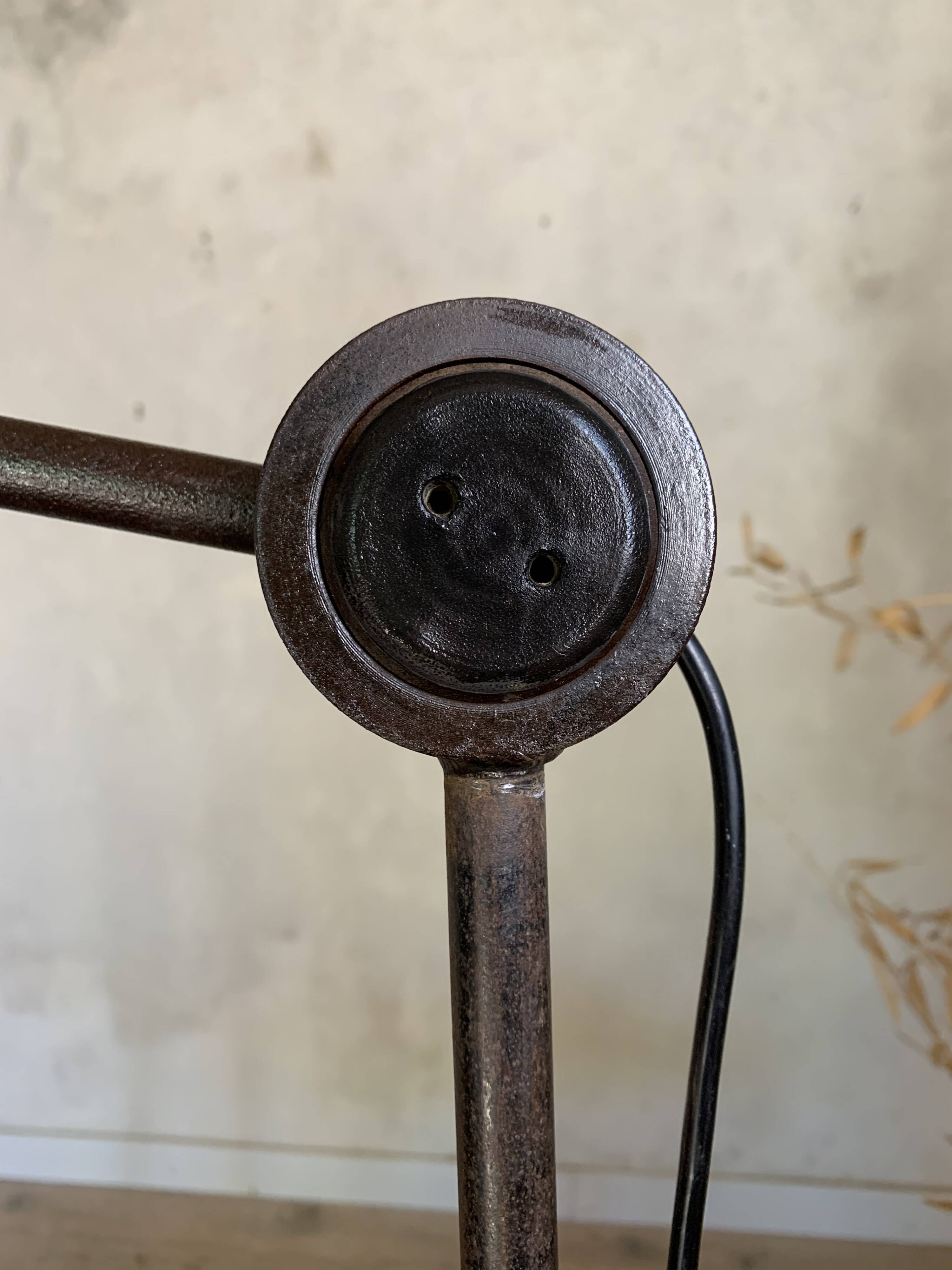 Vintage industrial workshop floor lamp