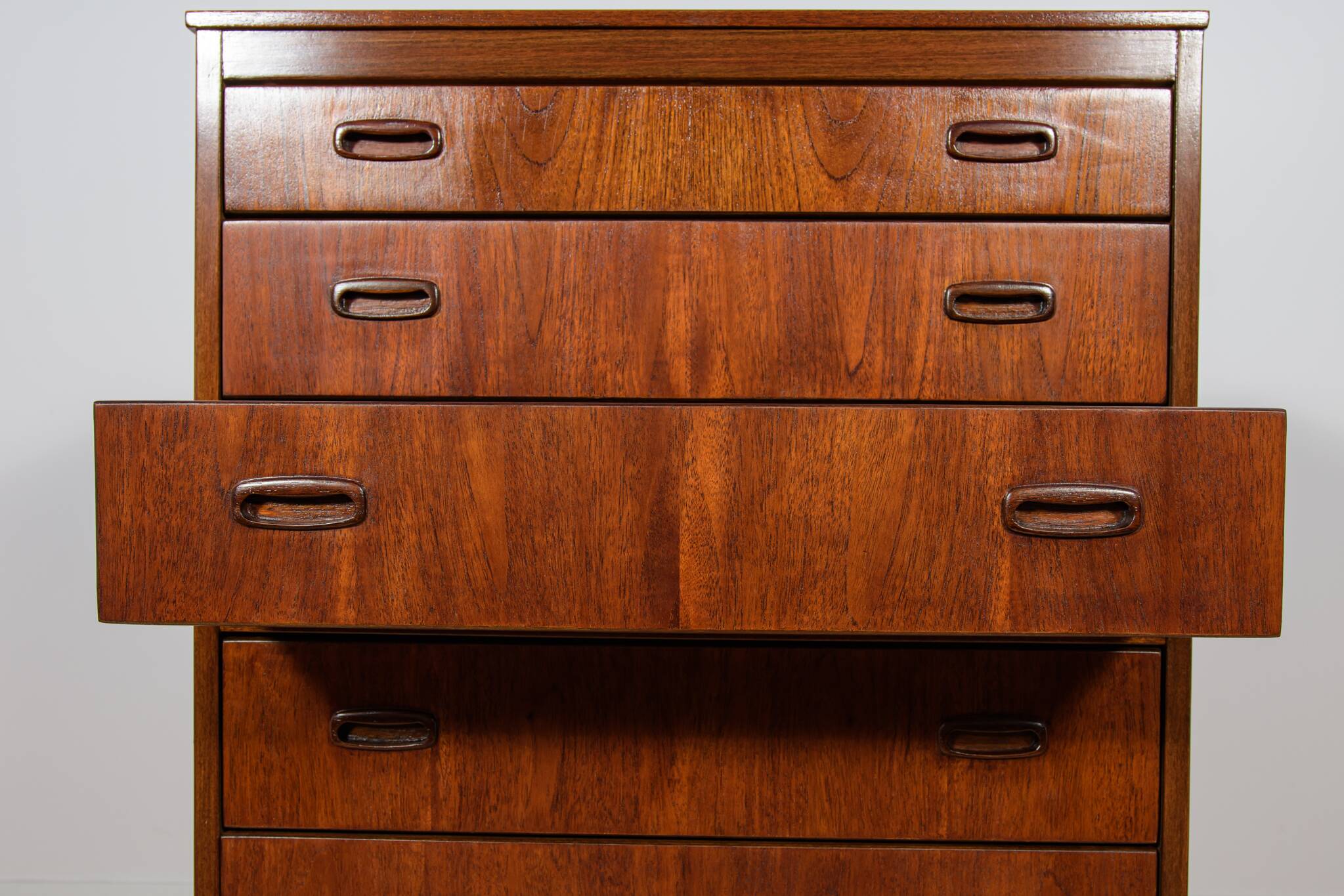 Commode en teck de style Mid-Century, Danemark, années 1960