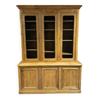 Large cherry wood bookcase