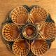 Set of 4 plates with oyster slurry