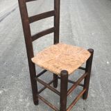 Chaises campagne suisse paille 1950