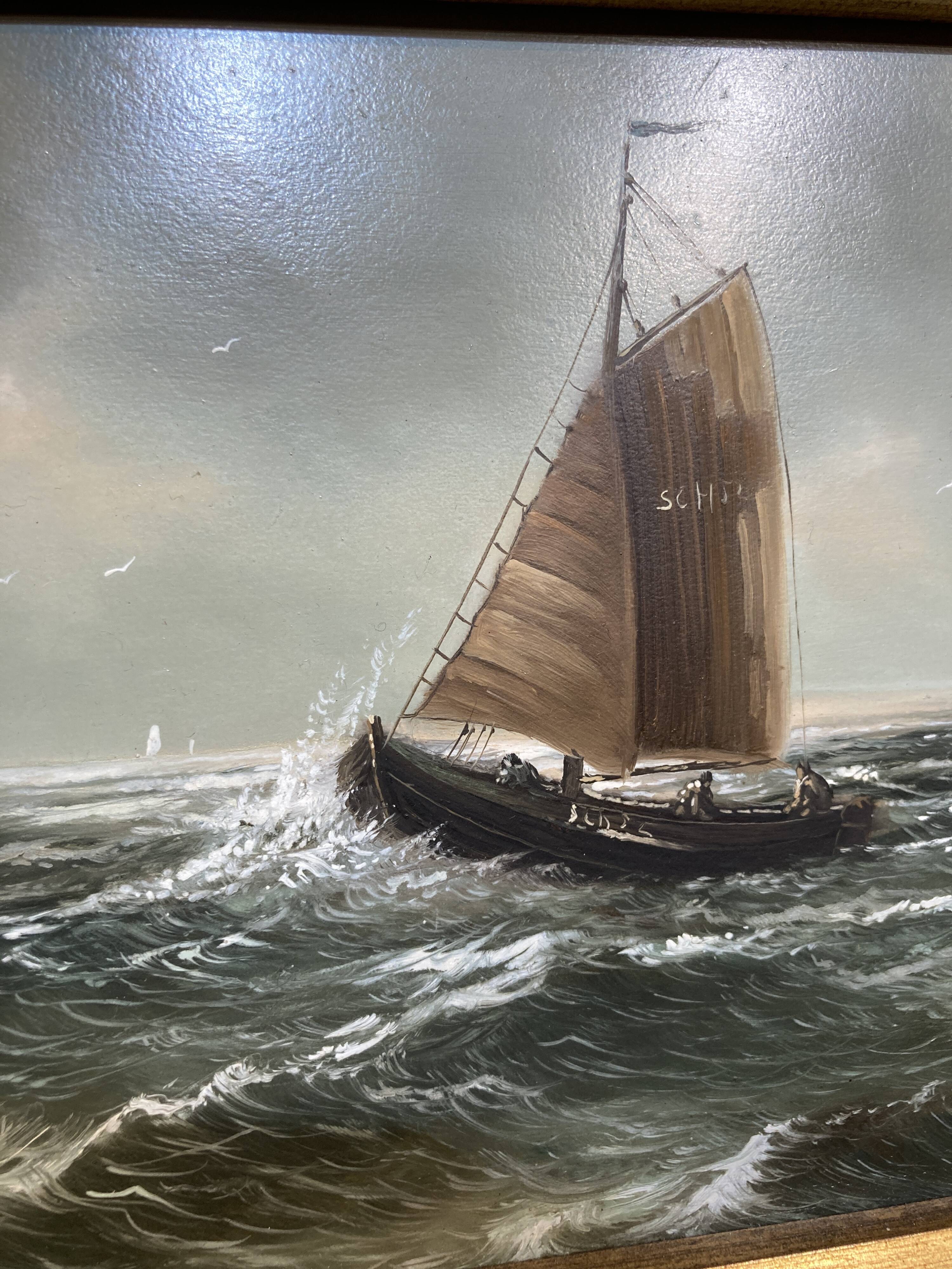Peinture sur bois signée Breedveld