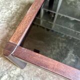 Teak and smoked glass coffee table published by Ekornes, Denmark