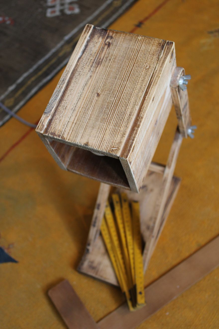 Lampe en bois