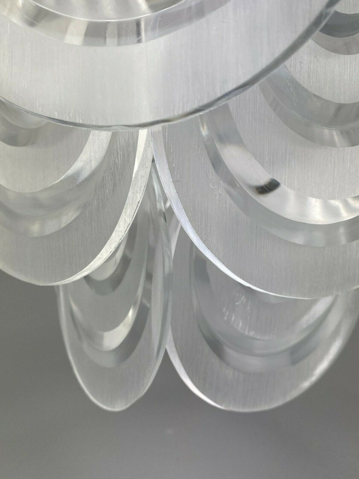 70s lamp light hanging lamp ceiling lamp space age design plastic 60s