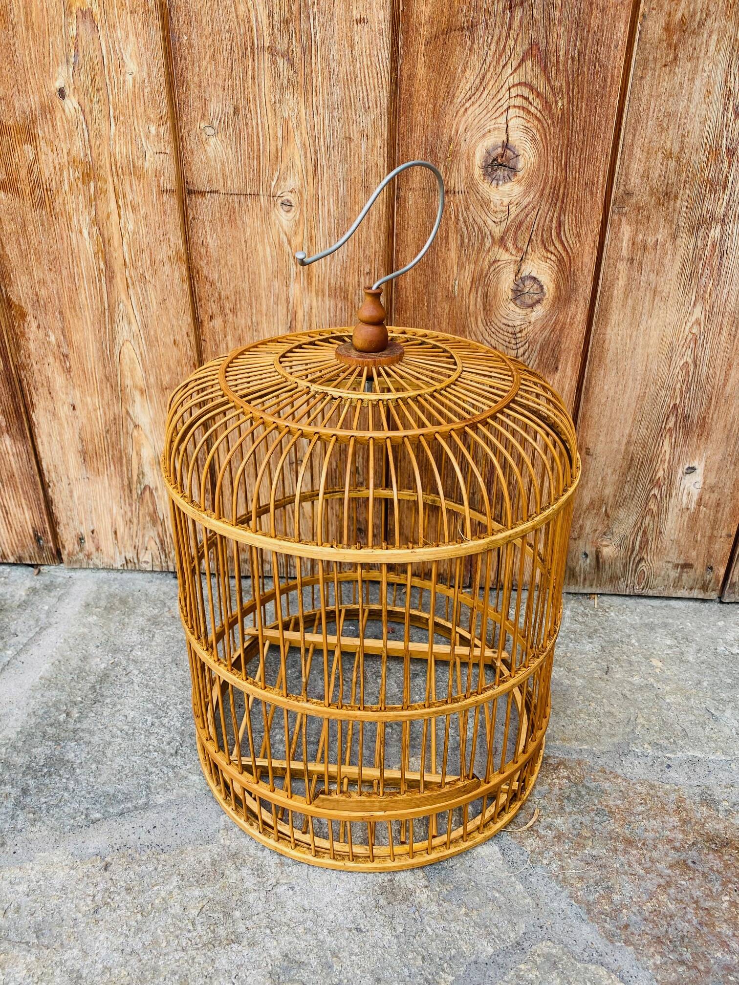 Old wooden bird cage