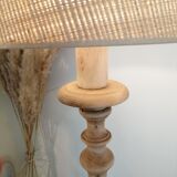 Vintage wooden floor lamp