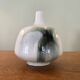 Ceramic spinning top vase signed Pierre Devie 1977