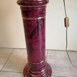 Living room lamp on column